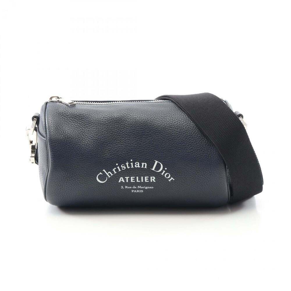 CHRISTIAN DIOR Blue Leather Shoulder Bag - Picture 1 of 9